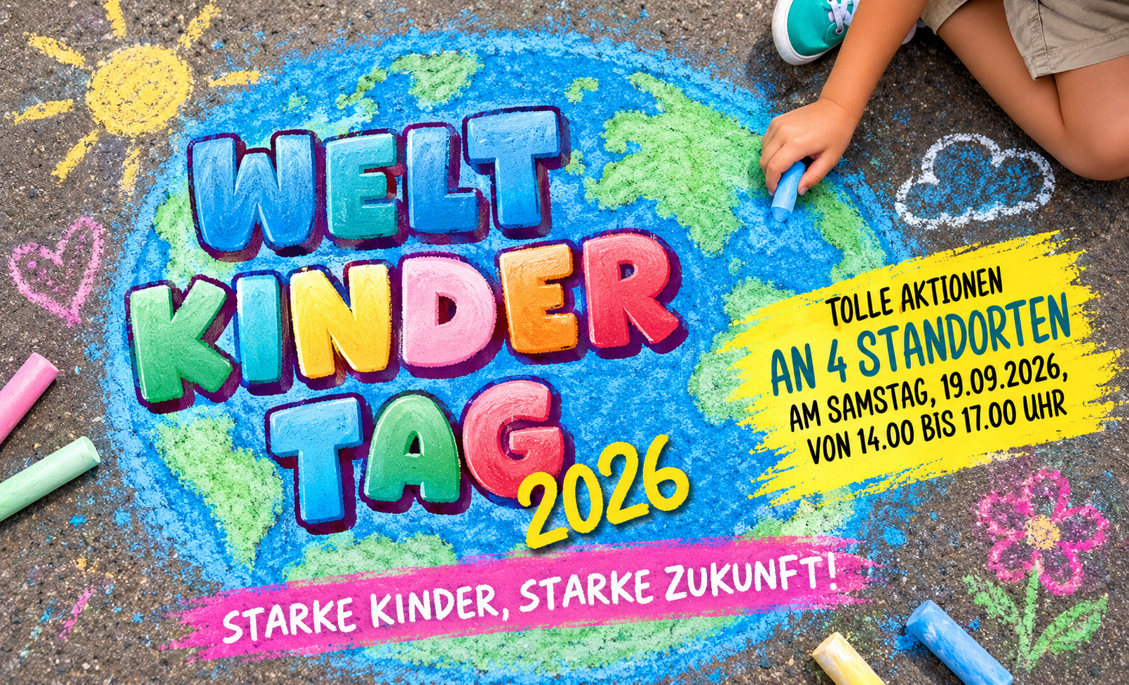 Tolle Aktionen zum Weltkindertag am 19.09.2026