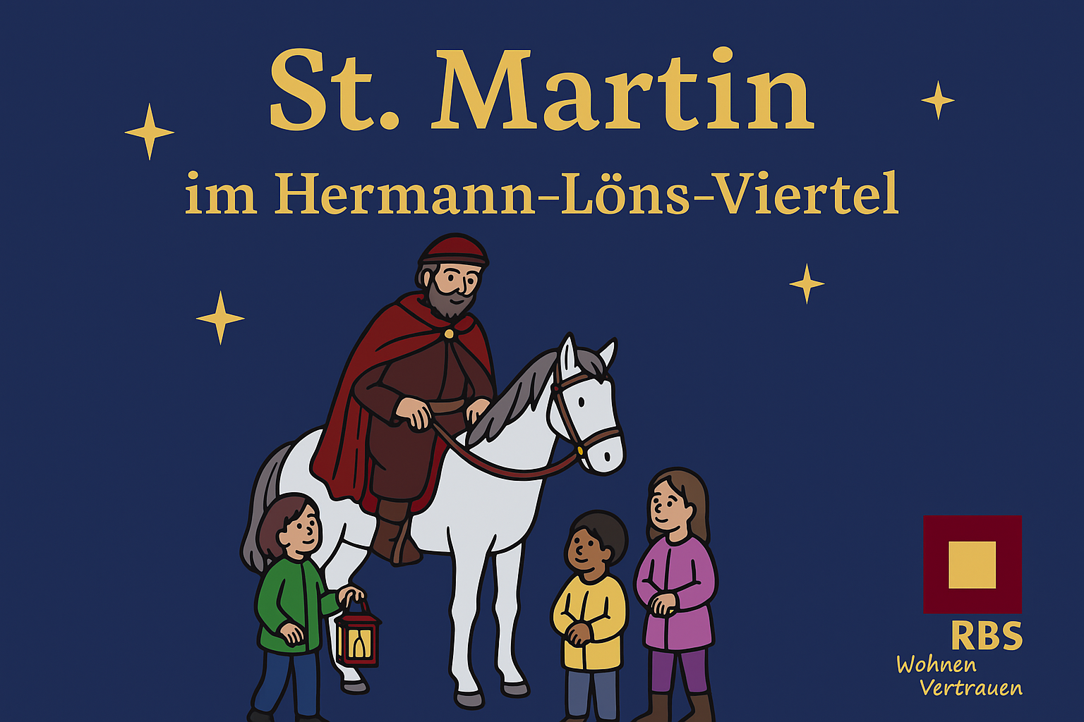 Laternen leuchten wieder – Sankt Martinszug im Hermann-Löns-Viertel